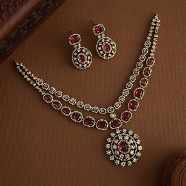 Enchanteur Dual layered Necklace set